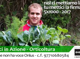l'emozione non ha voce Onlus | Autistici in Azione - Orticoltura | 5x1000 2017